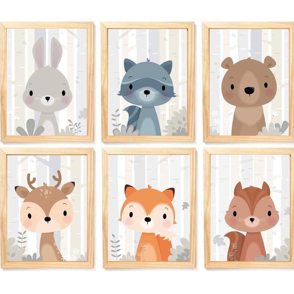 Quadro Infantil 6 Un A4 Vidro E Pendurador - 6