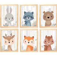 Quadro Infantil 6 Un A4 Vidro E Pendurador - 1