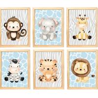 Quadro Infantil 6 Un A4 Vidro E Pendurador - 1