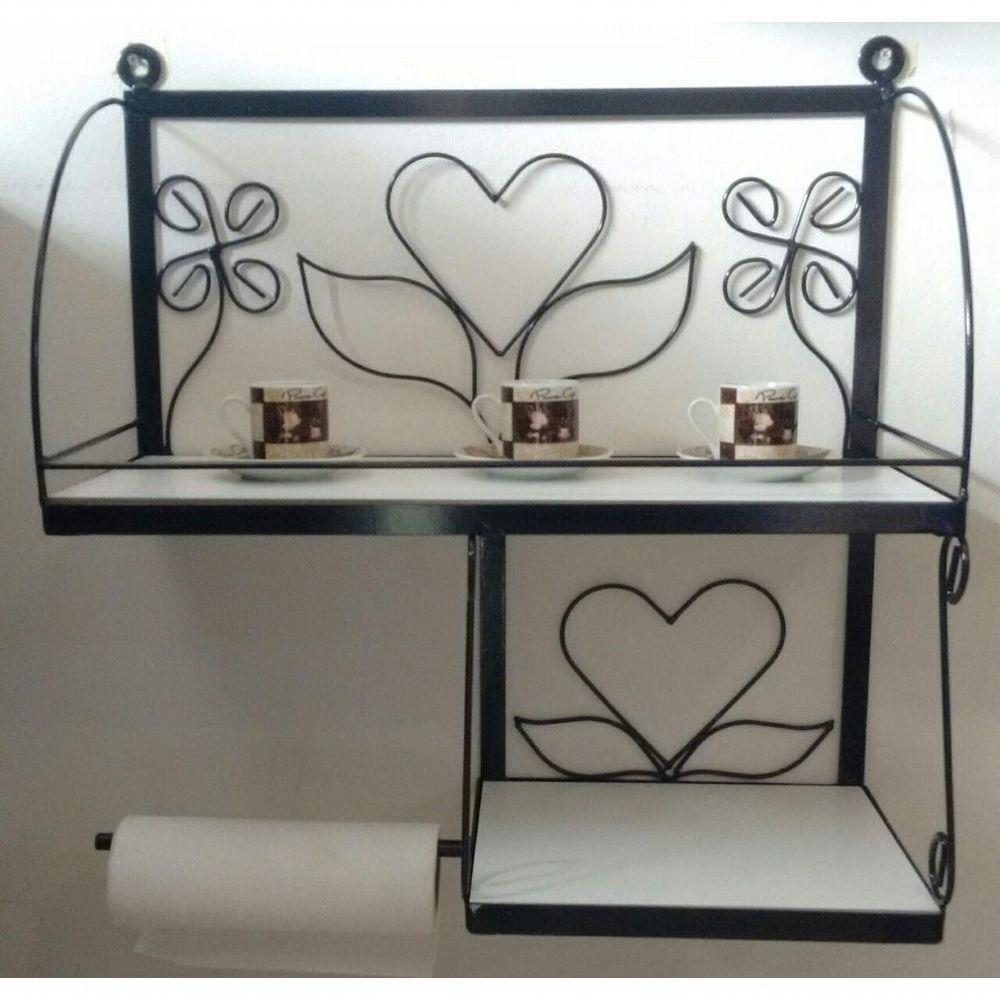 Suporte Prateleira Em Ferro Duplo Para Cozinha - 1