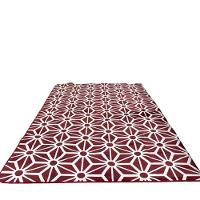 Tapete Flannel Sala Quarto Luxo Macio 2,00X1,40 Vermelho - 1