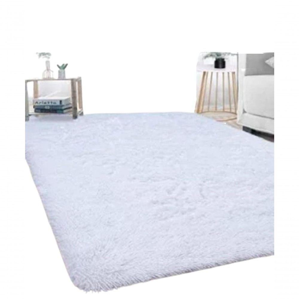 Tapete Sala Branco Felpudo 2,00 X 1,40 - 1