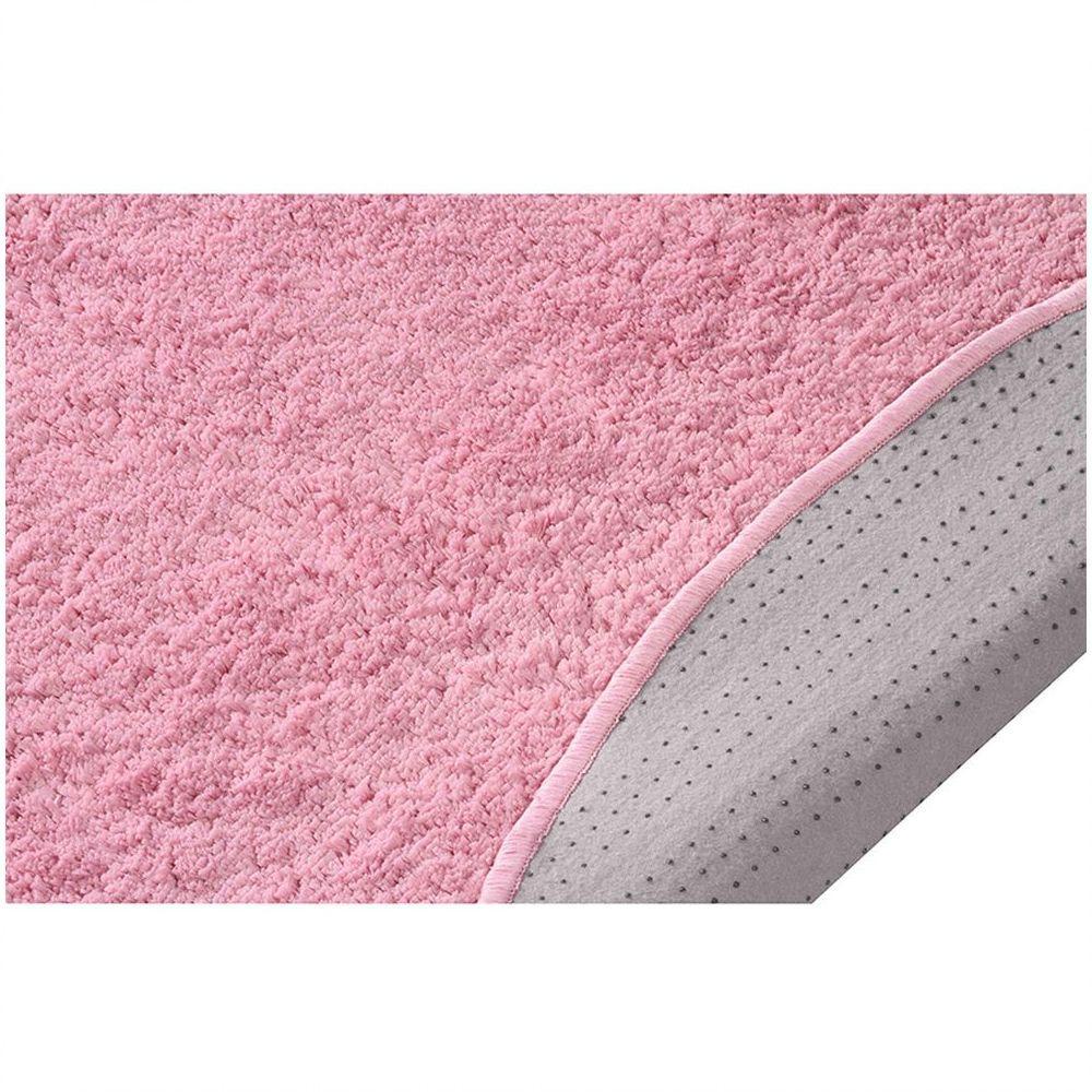 Tapete Sala Esc. 1,00 Redondo Antider. Rosa Bebê Classic - 2