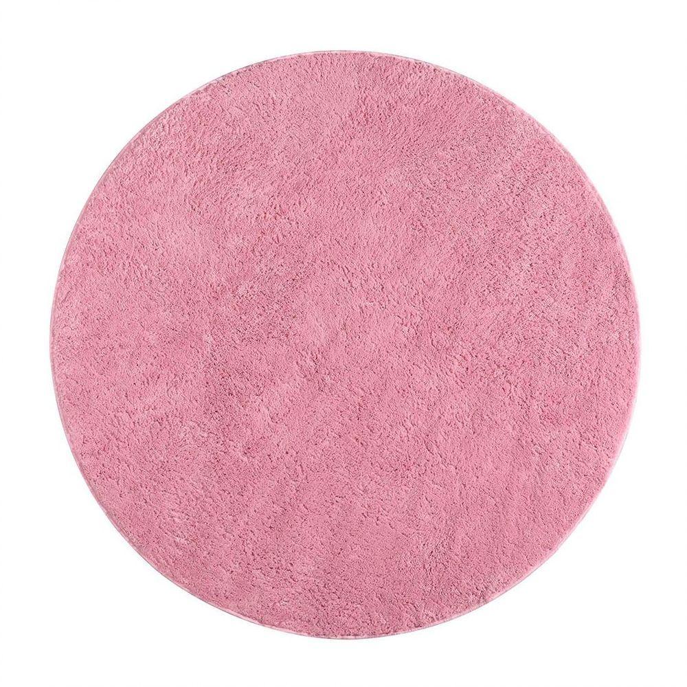 Tapete Sala Esc. 1,00 Redondo Antider. Rosa Bebê Classic - 4