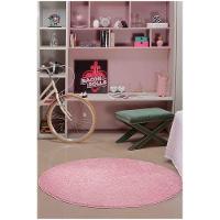 Tapete Sala Esc. 1,00 Redondo Antider. Rosa Bebê Classic - 1