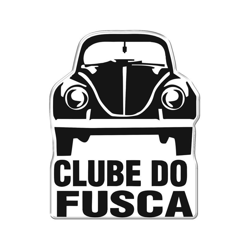 Adesivo Decorativo Em Relevo Fácil Aplicação Clube Do Fusca Cor Branco - 1