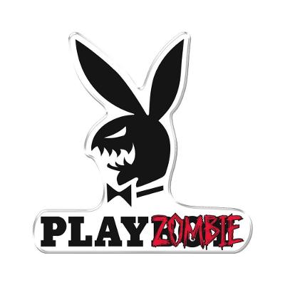 Adesivo Decorativo Em Relevo Fácil Aplicação Play Zumbie Cor Branco