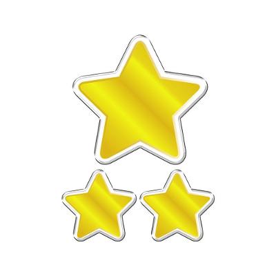 Adesivo Decorativo Em Relevo Fácil Aplicação Estrelas Cor Branco