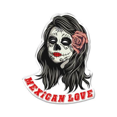 Adesivo Decorativo Em Relevo Fácil Aplicação Mexican Love Cor Branco