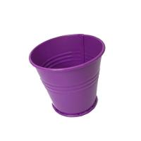 Balde Cachepot De Metal Para Mesa Mini Roxo Kit Com 12 - 5
