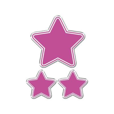 Adesivo Decorativo Em Relevo Fácil Aplicação Estrelas Cor Branco