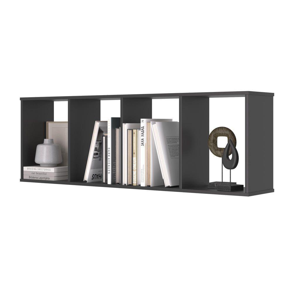 Conjunto Nichos 4 Compartimento Miami Preto Onix - 1