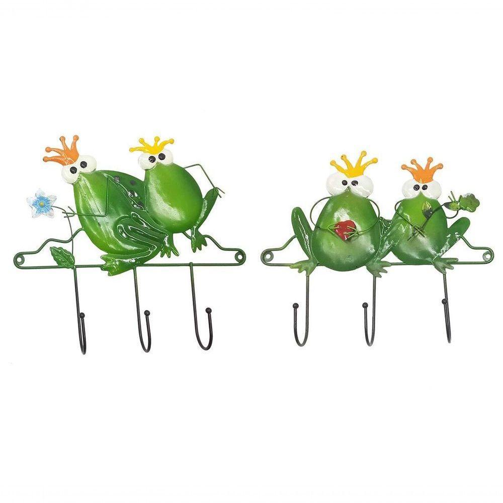 Gancho De Metal Duplo Para Bolsa Chapeu Bone Enfeite Casal Sapo Pendura 2 Unid (Pt-C-I) - 2