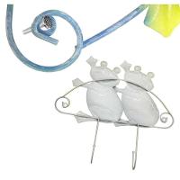 Gancho De Ferro Duplo Para Chapeu Bolsa Bone Enfeite Sapinhos Infantil Pendura Kit Com 2 (Pt-C-C) - 3