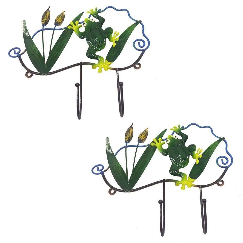 Gancho De Ferro Enfeite Porta Chapeu Bolsa Bone Sapo Decoraçao Pendura Kit 2 Unidades - 1