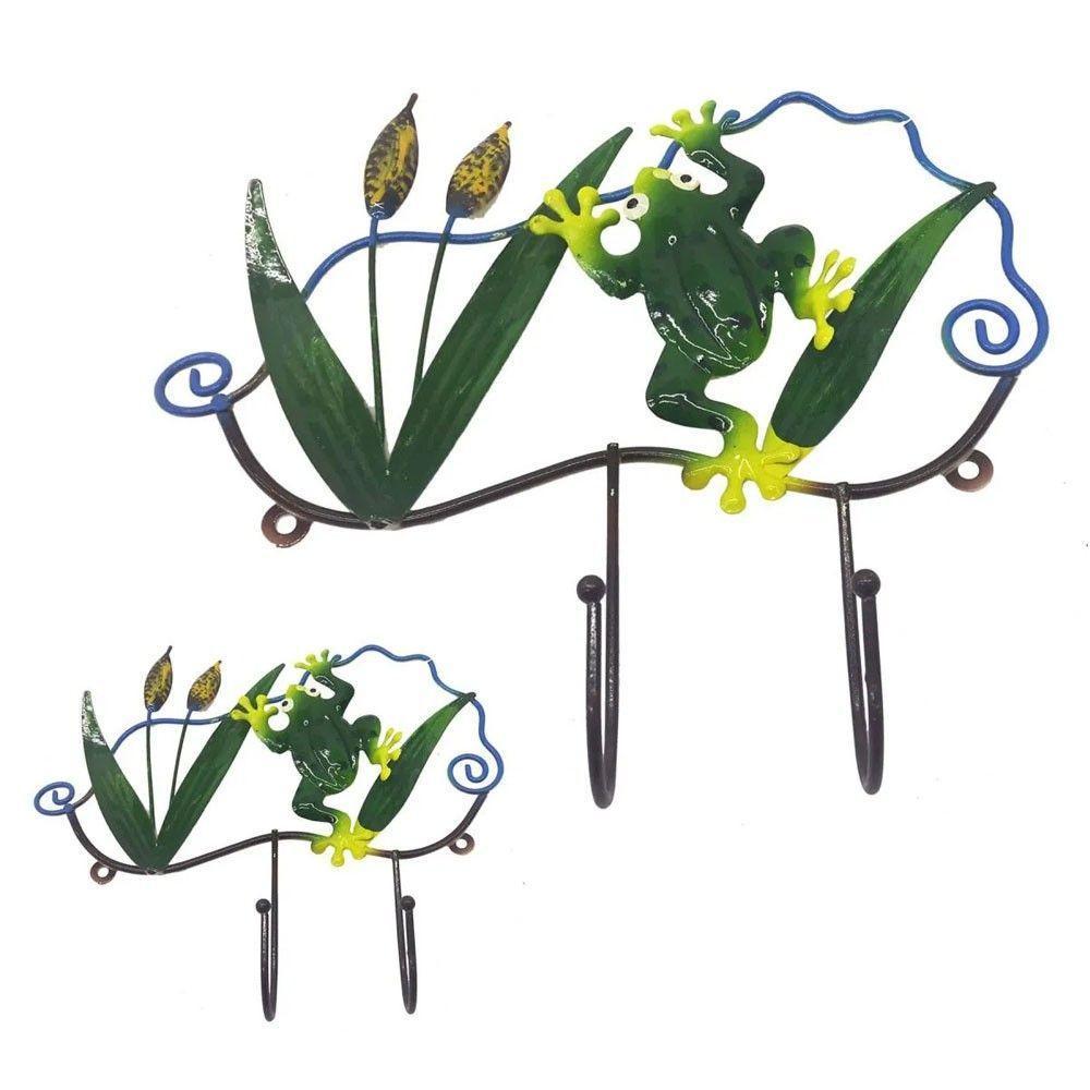 Gancho De Ferro Enfeite Porta Chapeu Bolsa Bone Sapo Decoraçao Pendura Kit 2 Unidades - 3