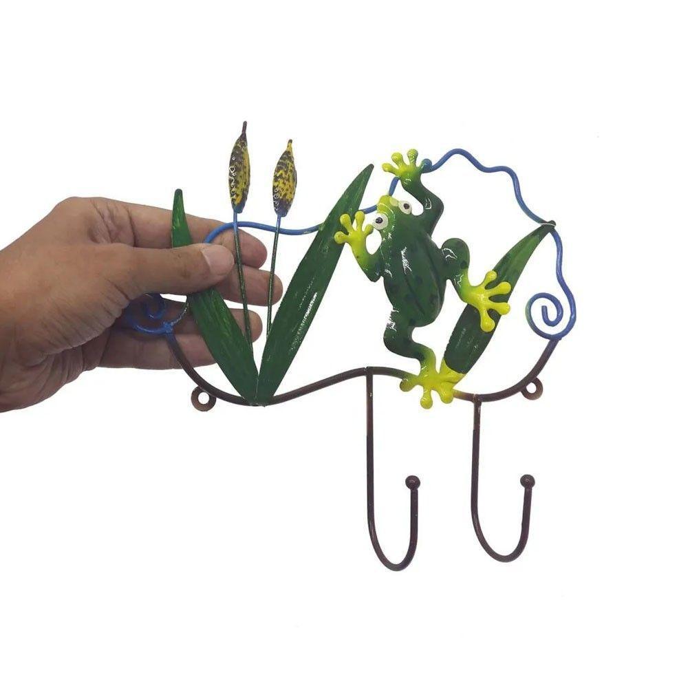 Gancho De Ferro Enfeite Porta Chapeu Bolsa Bone Sapo Decoraçao Pendura Kit 2 Unidades - 5