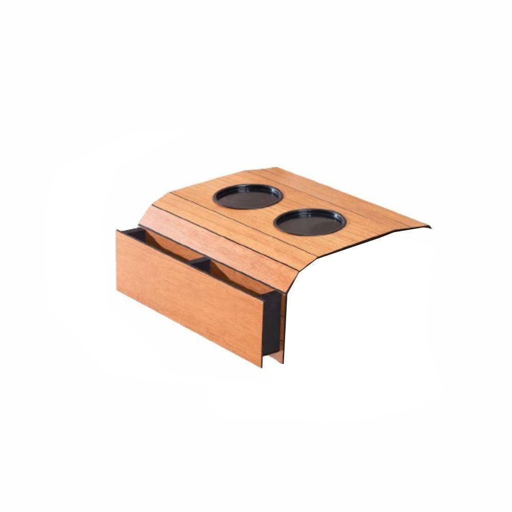 Kit 2 Bandeja Esteira Para Braço De Sofá Mdf Cinamono Com Porta Copos E Controle - 2