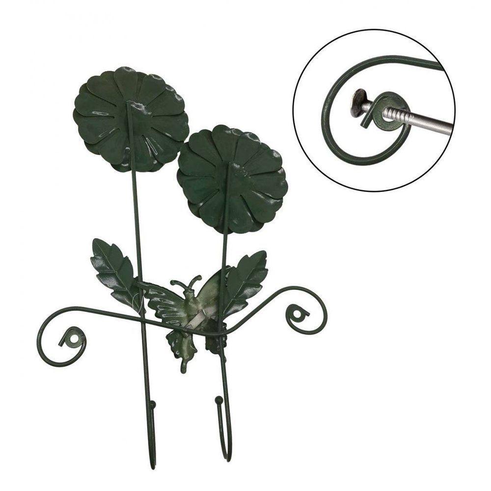 Gancho De Metal Duplo Para Bone Chapeu Bolsa Enfeite Flor Amarela Pendura Com 2 (Pt-C-G) - 4