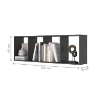 Conjunto Nichos 10 Compartimento Alfa Preto Onix - 6