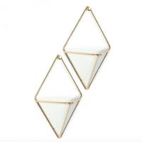 Conjunto De Vaso De Parede 2 Peças Branco Trigg - Umbra - 1