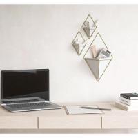 Conjunto De Vaso De Parede 2 Peças Branco Trigg - Umbra - 2