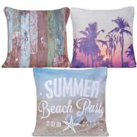 Kit 3 Capa De Almofada Suede 45X45 100% Poliéster - 1