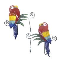 Gancho De Ferro Duplo Para Chapeu Bolsa Bone Enfeite Arara Vermelha Pendura Kit Com 2 (Pt-C-J) - 1