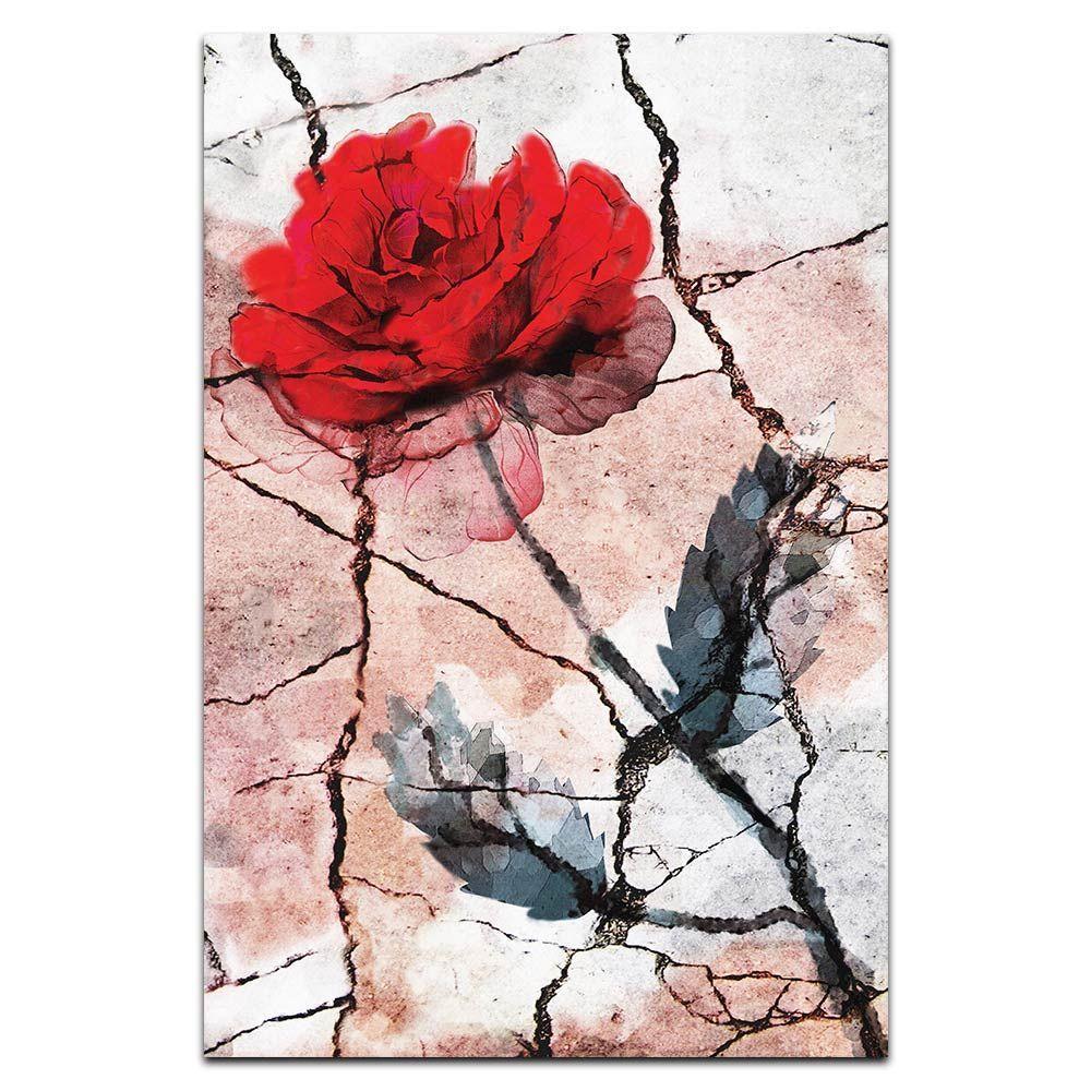 Kit Placas Quadros Decorativos 3 Pçs Mdf 20X30 Floridas Titulo Rosas Vermelhas - 2