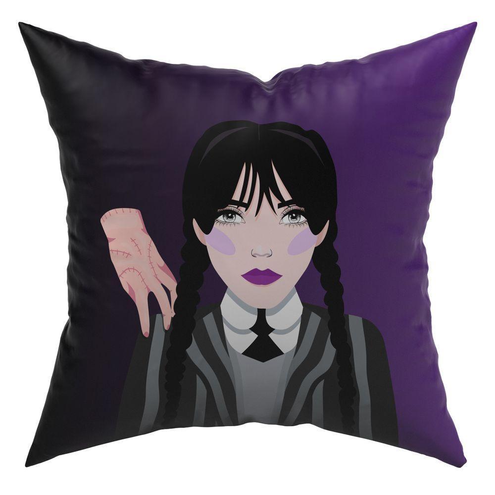 Kit Trio Capas De Almofadas Wandinha 45Cm X 45Cm 03pçs - Com Viés - 2