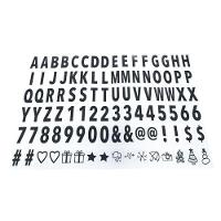 Letreiro Quadro Led Light Box Cinema A4 Com 96 Letras Número Letreiro - 3