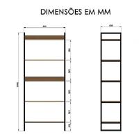 Prateleira De Ferro E Madeira Estilo Industrial Sala Quarto - 2