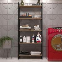 Prateleira De Ferro E Madeira Estilo Industrial Sala Quarto - 3