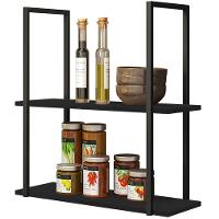 Prateleira Multiuso Industrial D01 Design Preto Fosco - 1