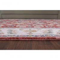 Tapete Turco Para Sala Coliseo 04- 200 X 250Cm Vermelho E Cinza - 5