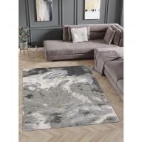 Tapete Turco Estonado Dixon 02 - 140 X 200 Cm Preto/Bege/Cinza - 1