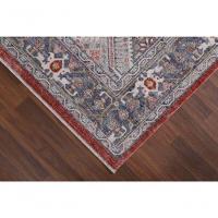 Tapete Turco Para Sala Coliseo 05- 140 X 200Cm Cinza E Vermelho - 6