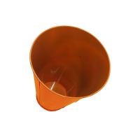 Vaso Balde Enfeite De Ferro Jardim Varanda Flor Laranja - 3