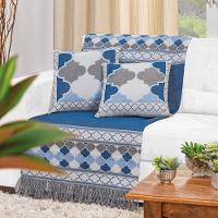 Xale Grécia Azul Valle Enxovais 5 Peças - 2