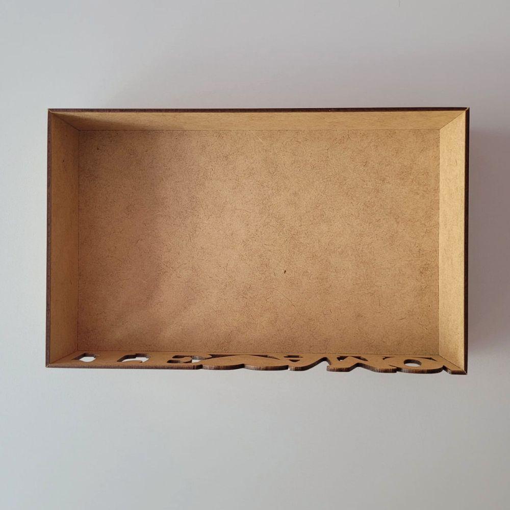 Bandeja Personalizada Te Amo S/alça Para Café Da Manhã (24x15x05) Mdf Cru - 2