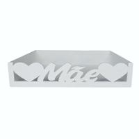 Bandeja Personalizada Mãe S/alça Para Café Da Manhã (24x15x05) Branco - 3
