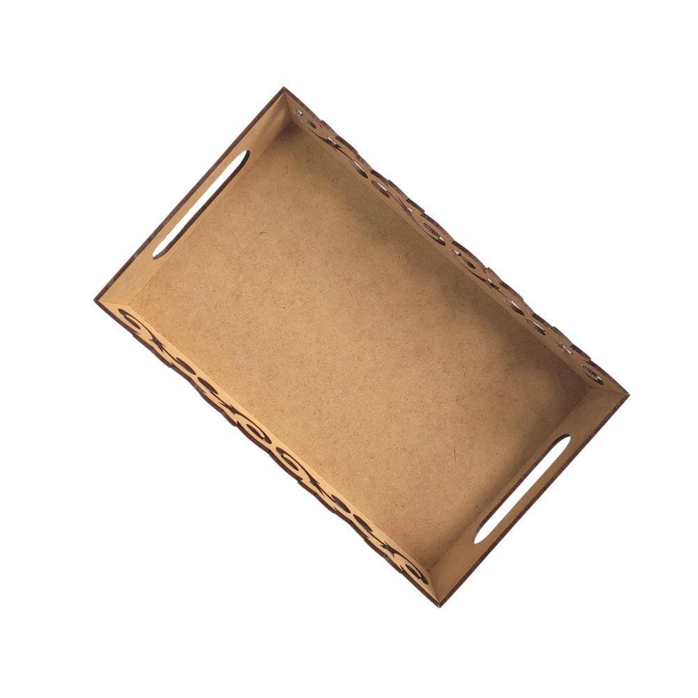 Bandeja Personalizada Para Café Da Manhã 100% Mdf (24x15x05) Mdf Cru - 4