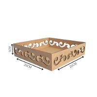 Bandeja Personalizada Para Café Da Manhã 100% Mdf (20x20x05) Mdf Cru - 3