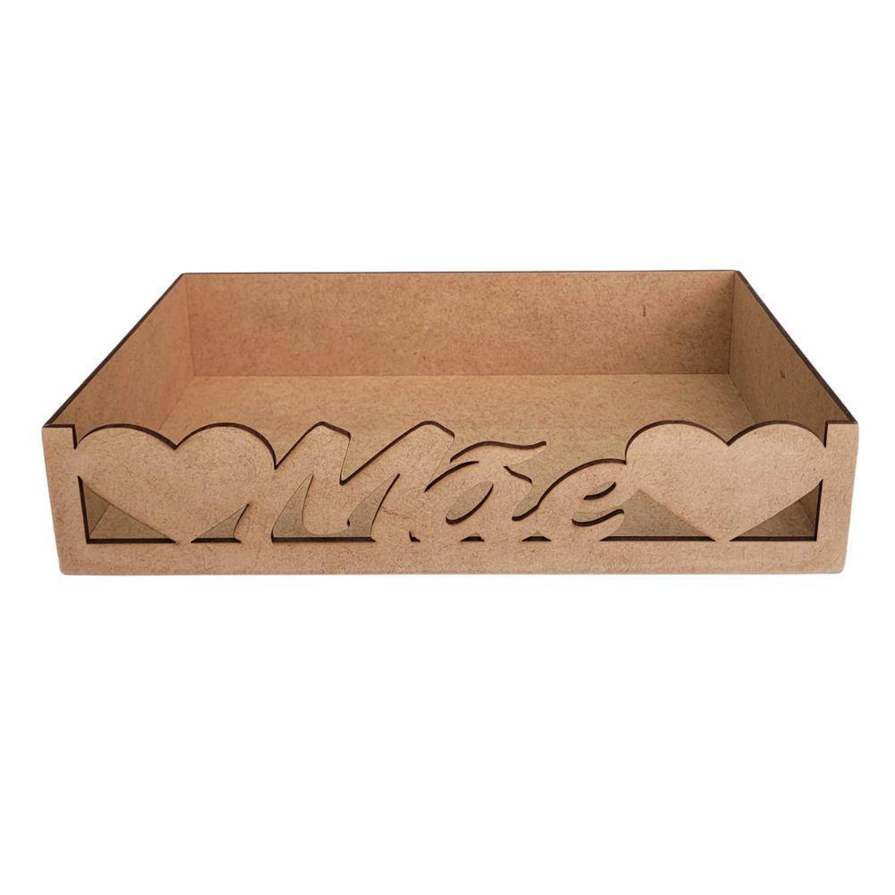 Bandeja Personalizada Mãe S/alça Para Café Da Manhã (24x15x05) Mdf Cru - 3
