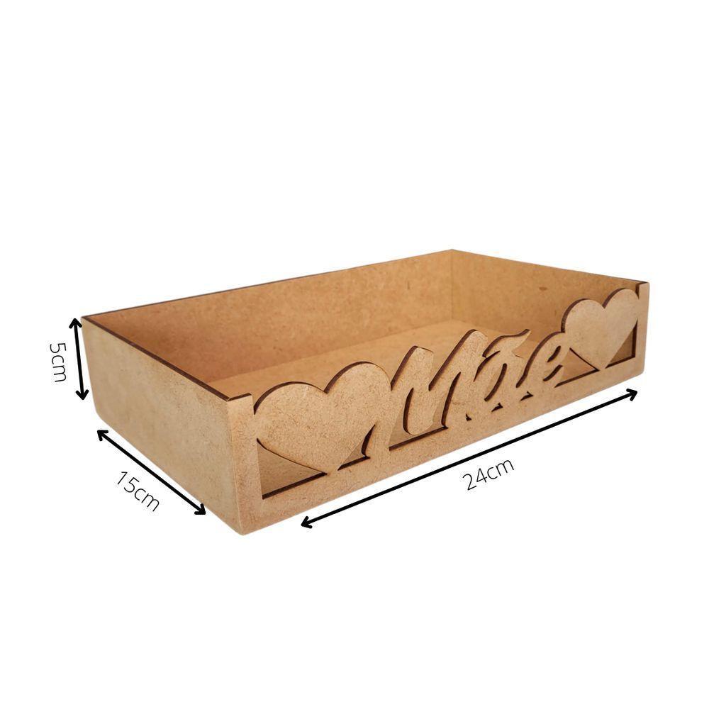 Bandeja Personalizada Mãe S/alça Para Café Da Manhã (24x15x05) Mdf Cru - 4