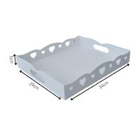 Bandeja De Coração Para Café Da Manhã 100% Mdf (34x29x05) Branco - 5