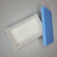 Caixa Personalizada Para Duas Canecas Deitadas Com Strass (25x15x10,5) Azul/branco - 3