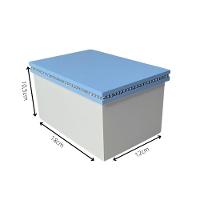 Caixa Personalizadas Para Duas Canecas Com Strass (18x12x10,5) Azul/branco - 6