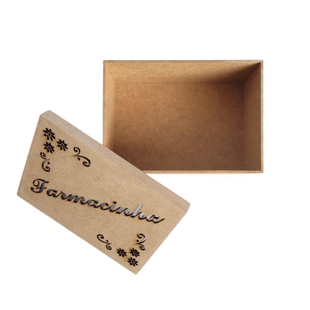 Caixa Personalizada Farmacinha 100% Mdf (17x12x08) Mdf Cru - 2