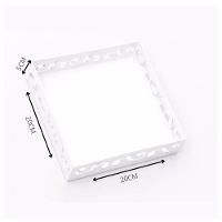 Bandeja Personalizada Para Café Da Manhã 100% Mdf (20x20x05) Branco - 3